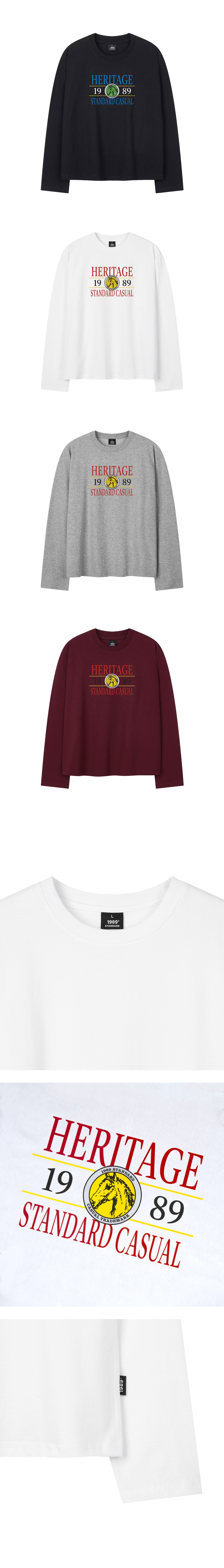 CASUAL HERITAGE 크롭 롱 슬리브(SKLSTD-0266)