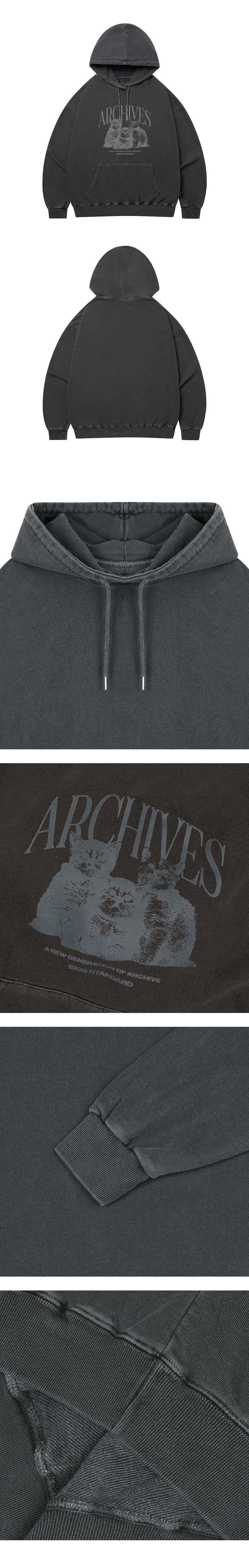 ARCHIVES CAT 피그먼트 후드 (SPHSTD-0001)